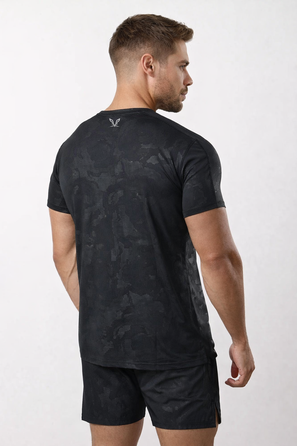 Debossed Camo Short Sleeve Tee