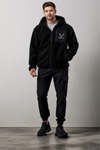 Linear Full Zip Borg Jacket