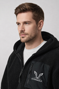 Linear Full Zip Borg Jacket