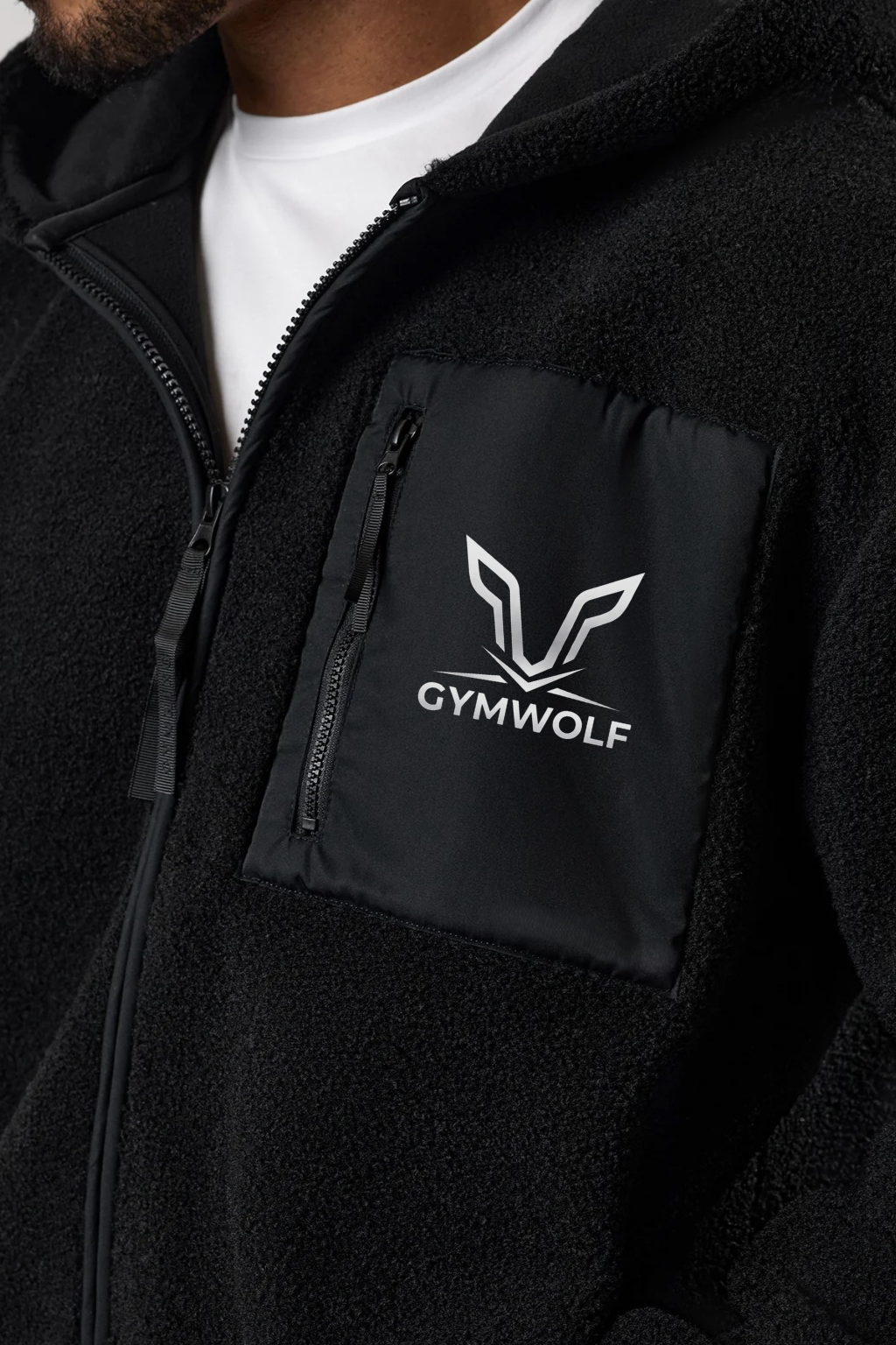 Linear Full Zip Borg Jacket