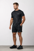 Debossed Camo Short Sleeve Tee